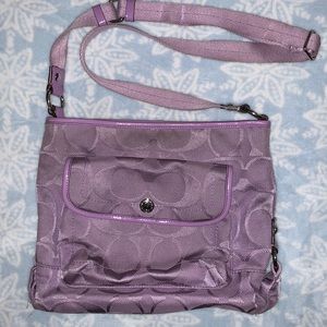 Purple Coach Bag